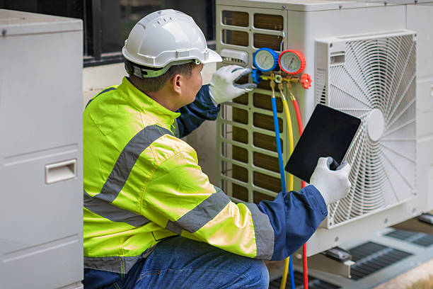 Professional Hvac technician working in Attica, NY